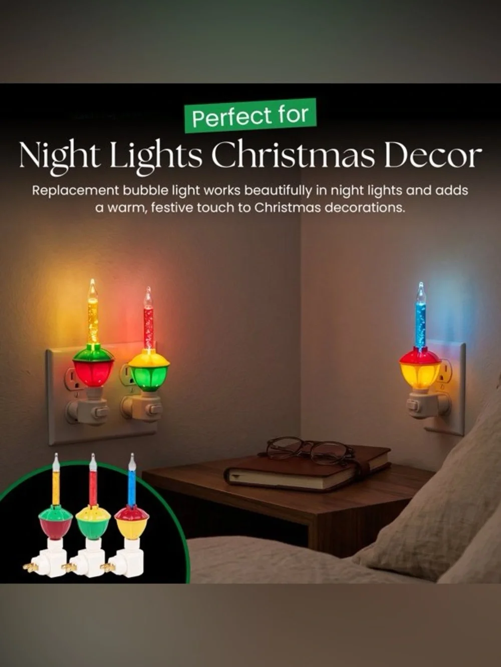 Vintage 2 Boxes Replacement Bubble Bulbs Foremost Christmas String Night Lights